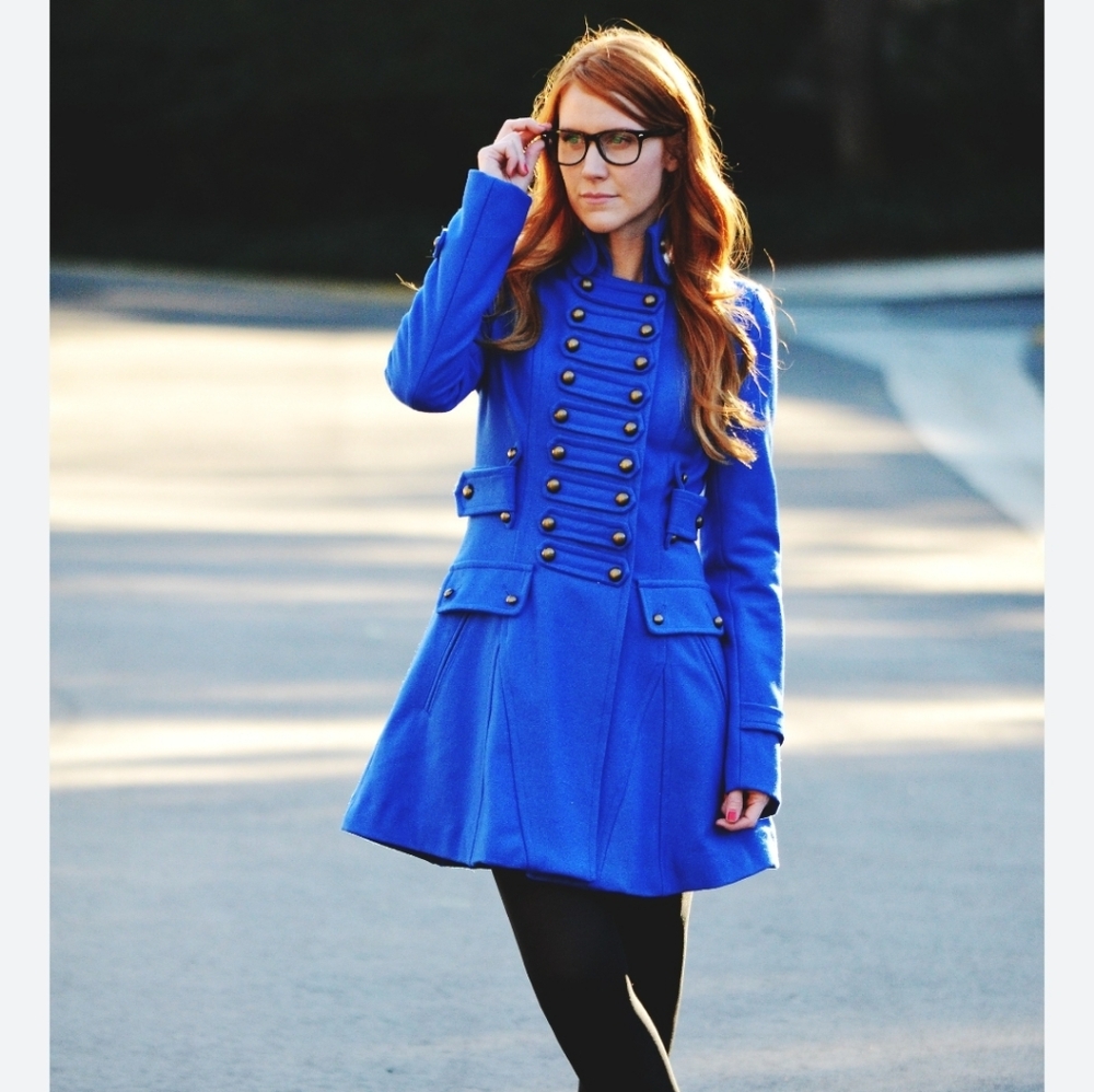 KAREN MILLEN military Style Coat